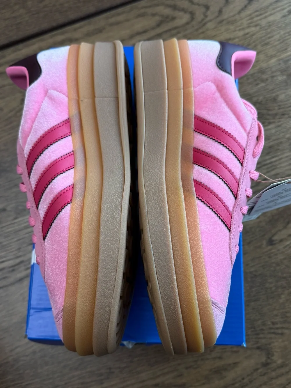 NIB Adidas Gazelle Bold J Shoes Pink Gum JQ7407 Youth 5.5Y / Women’s 6.5